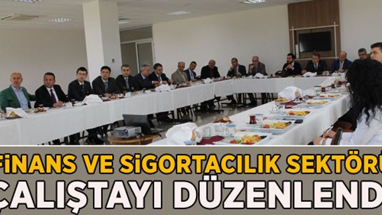FİNANS VE SİGORTACILIKSEKTÖRÜ ÇALIŞTAYI DÜZENLENDİ