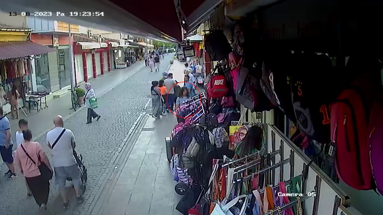 Valiz hırsızı kadın güvenlik kameralarına yakalandı