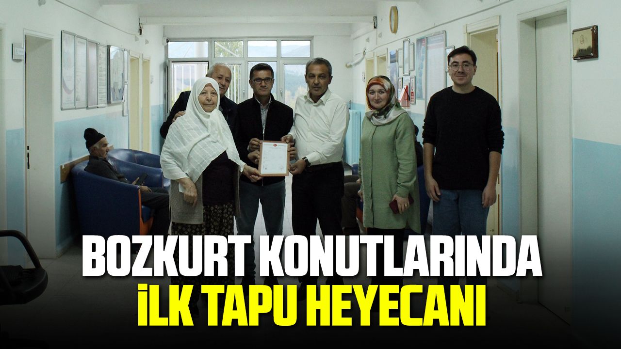 Bozkurt Konutlarında İlk Tapu Heyecanı