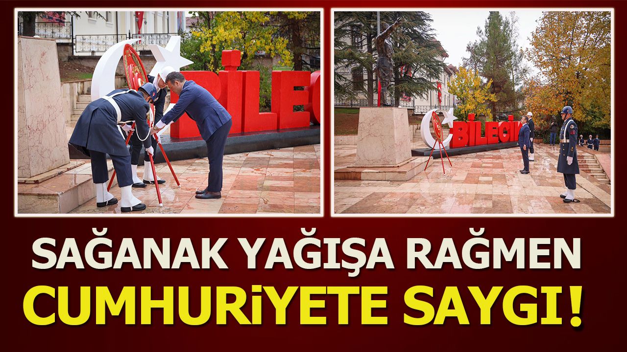 SAĞANAK YAĞIŞA RAĞMEN CUMHURİYETE SAYGI!