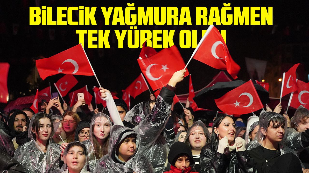 Bilecik Yağmura Rağmen Tek Yürek