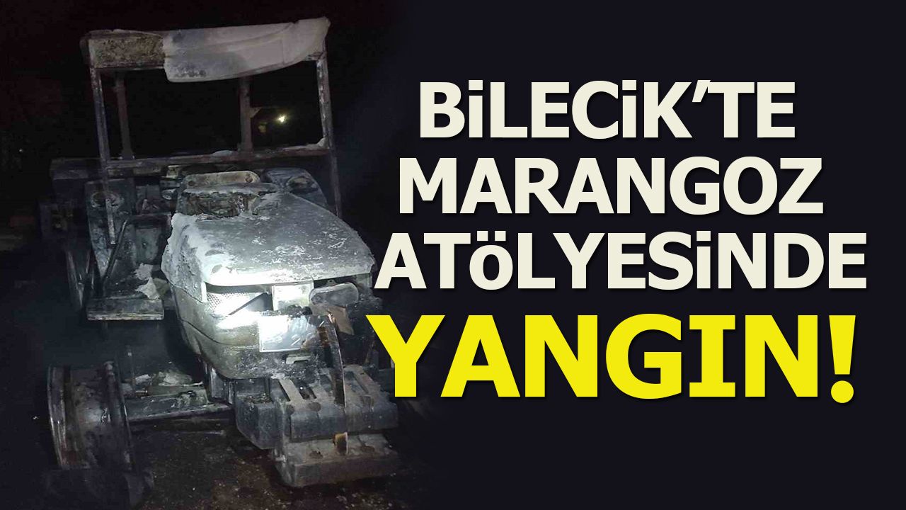 BİLECİK'TE MARANGOZ ATÖLYESİNDE YANGIN!