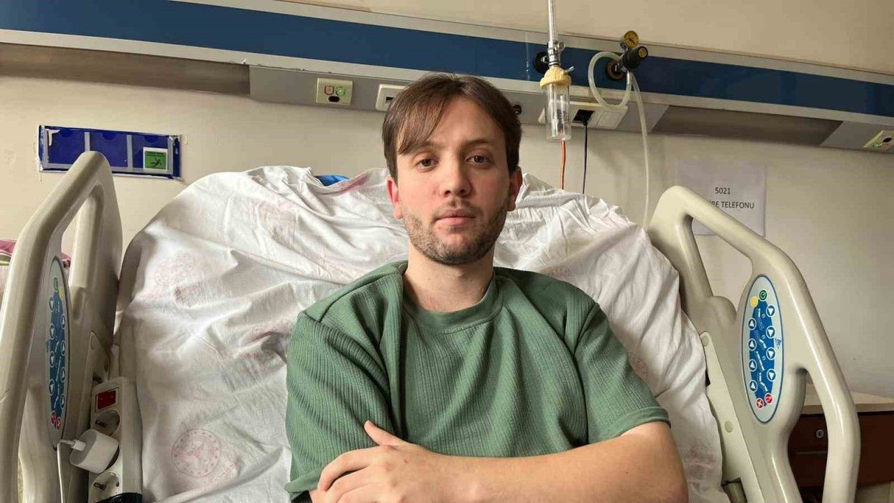 Felç kalan genç sürücüye hasta yatağında ikinci şok