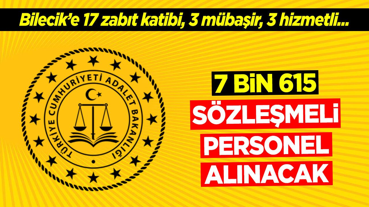 7 bin 615 Sözleşmeli personel alınacak