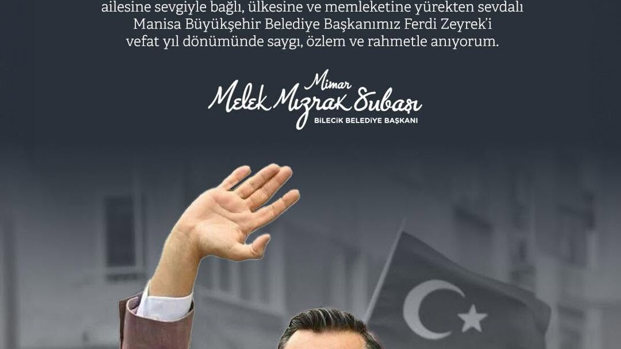 Başkan Subaşı’ndan Ferdi Zeyrek İçin Anma Mesajı