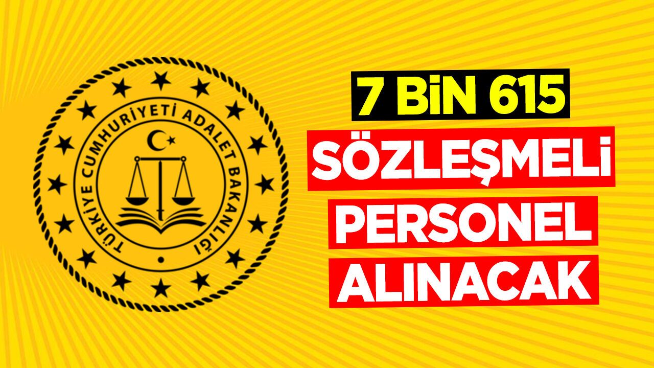 7 bin 615 Sözleşmeli personel alınacak