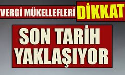 VERGİ ÖDEMELERİNİN İLK TAKSİDİ İÇİN SON TARİH YAKLAŞIYOR