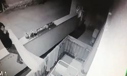 Balkondaki çamaşırı çalan şahıslar güvenlik kamerasına yakalandı
