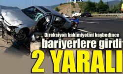 Direksiyon hakimiyetini kaybedince bariyerlere girdi