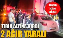 TIRIN ALTINA GİRDİ- 2 AĞIR YARALI