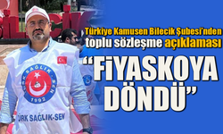 TÜRKİYE KAMUSEN BİLECİK ŞUBESİ’NDEN TOPLU SÖZLEŞME AÇIKLAMASI: “FİYASKOYA DÖNDÜ”