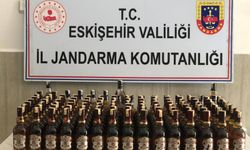 Jandarma 115 bin TL değerinde 156 şişe kaçak alkol ürünü ele geçirdi