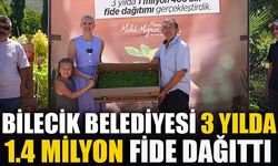 BİLECİK BELEDİYESİ 3 YILDA 1.4 MİLYON FİDE DAĞITTI