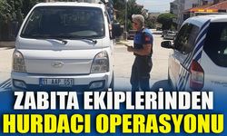 Zabıta ekiplerinden hurdacı operasyonu