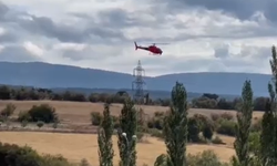 "İnmeyen helikopter" vatandaşları heyecanlandırdı