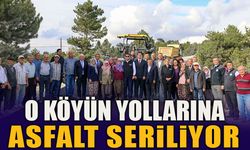 O KÖYÜN YOLLARINA ASFALT SERİLİYOR