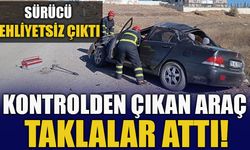 KONTROLDEN ÇIKAN ARAÇ TAKLALAR ATTI! SÜRÜCÜ EHLİYETSİZ ÇIKTI