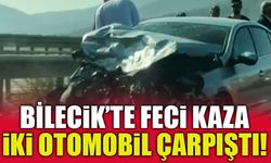 BİLECİK'TE FECİ KAZA, İKİ OTOMOBİL ÇARPIŞTI!