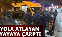 YOLA ATLAYAN YAYAYA ÇARPTI