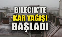 BİLECİK’TE KAR YAĞIŞI BAŞLADI