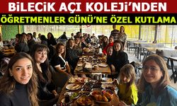 BİLECİK AÇI KOLEJİ'NDEN ÖĞRETMENLERE ÖZEL KUTLAMA