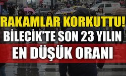 RAKAMLAR KORKUTTU! BİLECİK'TE SON 23 YILIN EN DÜŞÜK ORANI