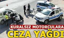 KURALSIZ MOTORCULARA CEZA YAĞDI