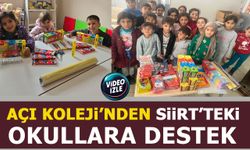 AÇI KOLEJİ'NDEN SİİRT'TEKİ OKULLARA DESTEK