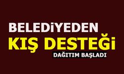 BELEDİYEDEN KIŞ DESTEĞİ