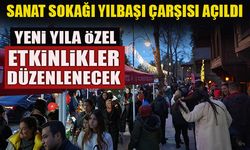 SANAT SOKAĞI YILBAŞI ÇARŞISI AÇILDI  YENİ YILA ÖZEL ETKİNLİKLER DÜZENLENECEK