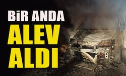 BİR ANDA ALEV ALDI