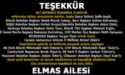 ELMAS AİLESİ TEŞEKKÜR