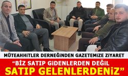 MÜTEAHHİTLER DERNEĞİ’NDEN GAZETEMİZE ZİYARET  “BİZ SATIP GİDENLERDEN DEĞİL, SATIP GELENLERDENİZ”