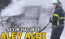 SEYİR HALİNDE ALEV ALDI