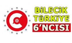 BİLECİK, TÜRKİYE 6’NCISI