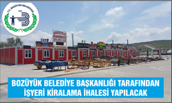 BOZÜYÜK BELEDİYE BAŞKANLIĞI İŞYERİ KİRALAMA İHALESİ İLAN METNİ