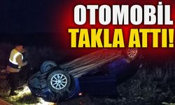 OTOMOBİL TAKLA ATTI!