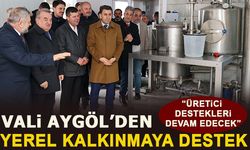 VALİ AYGÖL'DEN YEREL KALKINMAYA DESTEK