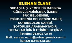 SUBAŞI ELEMAN İLANI