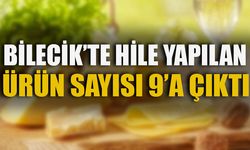 BİLECİK’TE HİLE YAPILAN ÜRÜN SAYISI 9’A ÇIKTI