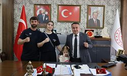 TÜRKİYE ŞAMPİYONUN İL MÜDÜRÜ RAMAZAN DEMİR’E ZİYARET