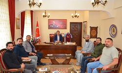 BAL LİGİNE YÜKSELEN ŞAMPİYON SÖĞÜT SPORDAN KAYMAKAM TUNCER’E ZİYARET