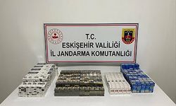 Motosiklet üzerinde bin 100 kaçak sigara ele geçirildi
