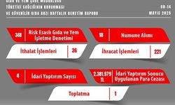 GIDA DENETİMLERİNDE 2 MİLYON 381 BİN 979 TL CEZA KESİLDİ