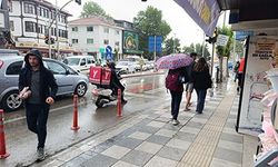 Yağışlı hava etkili oldu