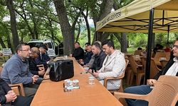 Protokol ve öğrencilerinin katılımıyla yağmur duası yapıldı