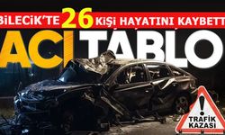 BİLECİK’TE 26 KİŞİ HAYATINI KAYBETTİ  ACI BİLANÇO