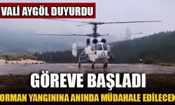 VALİ AYGÖL DUYURDU GÖREVE BAŞLADI  ORMAN YANGININA ANINDA MÜDAHALE EDİLECEK