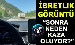 BİLECİK YOLUNDA İBRETLİK GÖRÜNTÜ