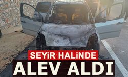 SEYİR HALİNDE BİR ANDA ALEV ALDI